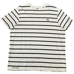 Disney Aulani Men's Shirt Aloha Black White Striped Shirt Size XL NWOT